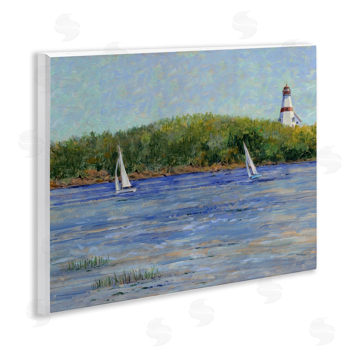 Tim Coffey | Lighthouse and Sailboats Seascape