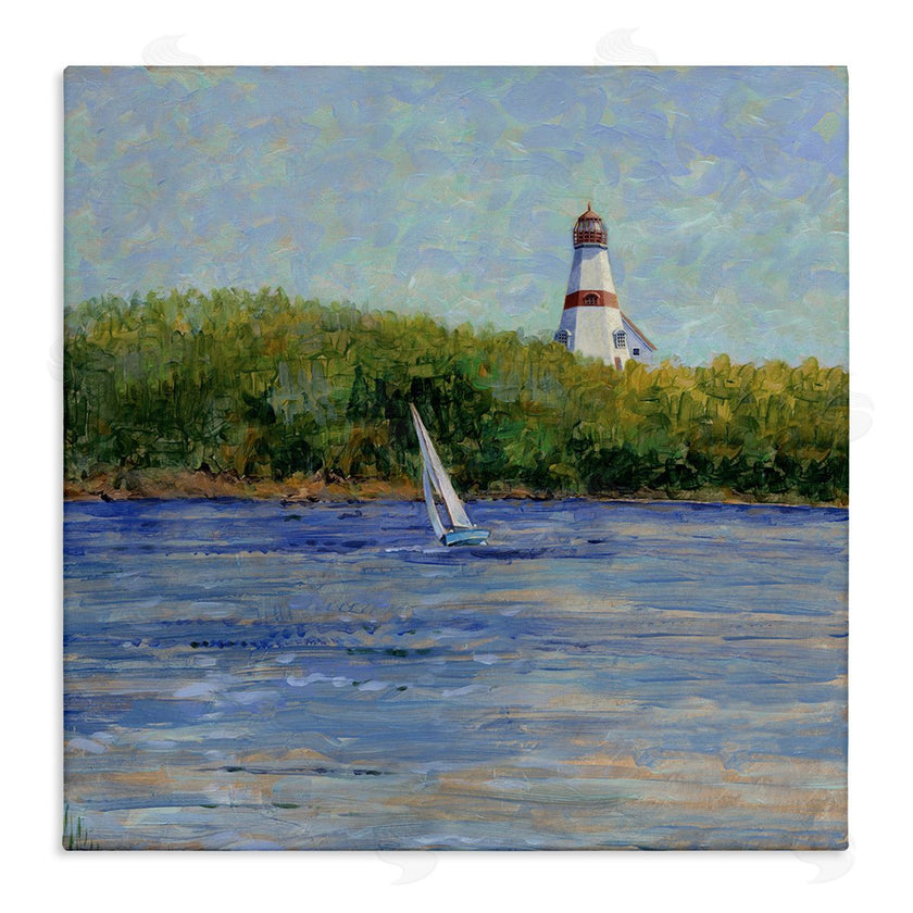 Tim Coffey | Single Sailboat & Lighthouse