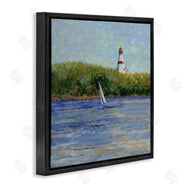 Tim Coffey | Single Sailboat & Lighthouse