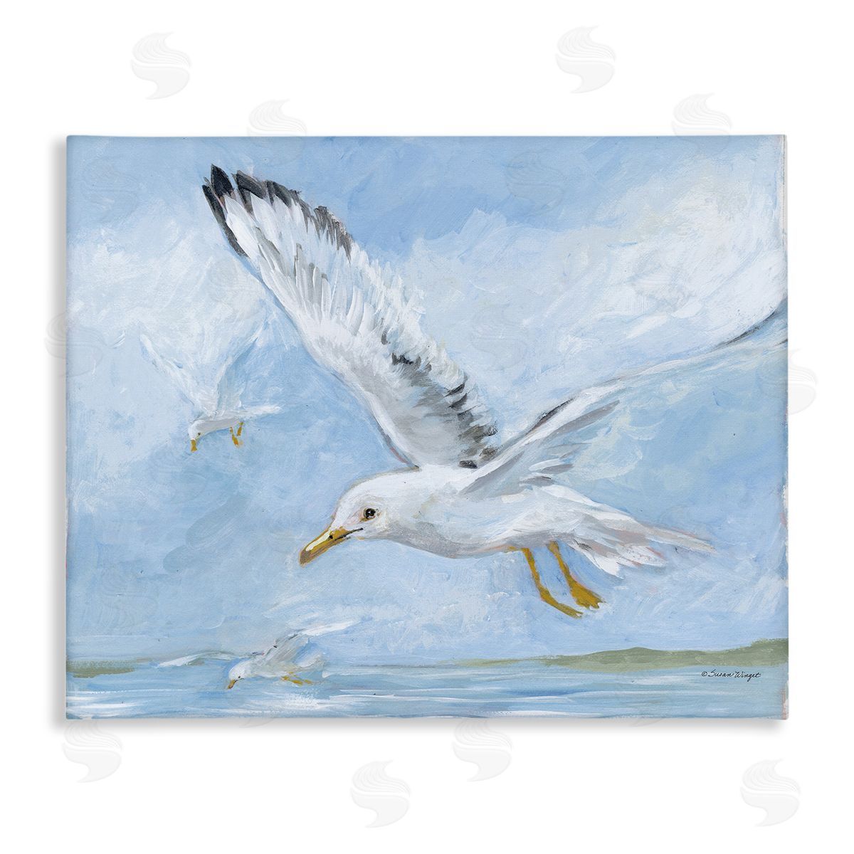 Susan Winget | Scenic Seagulls Flying