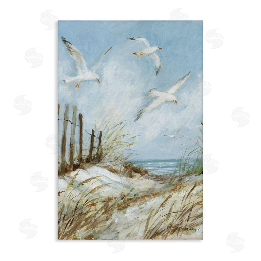 Susan Winget | Beach Path With Seagulls