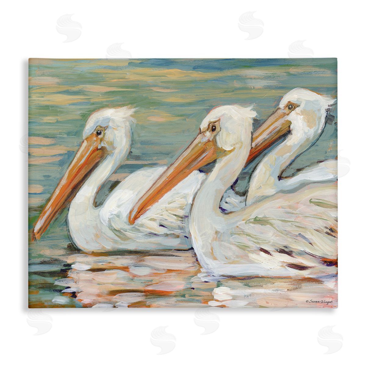 Susan Winget | Pelican Trio Pond Reflection
