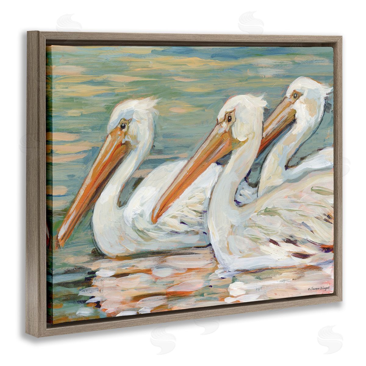 Susan Winget | Pelican Trio Pond Reflection