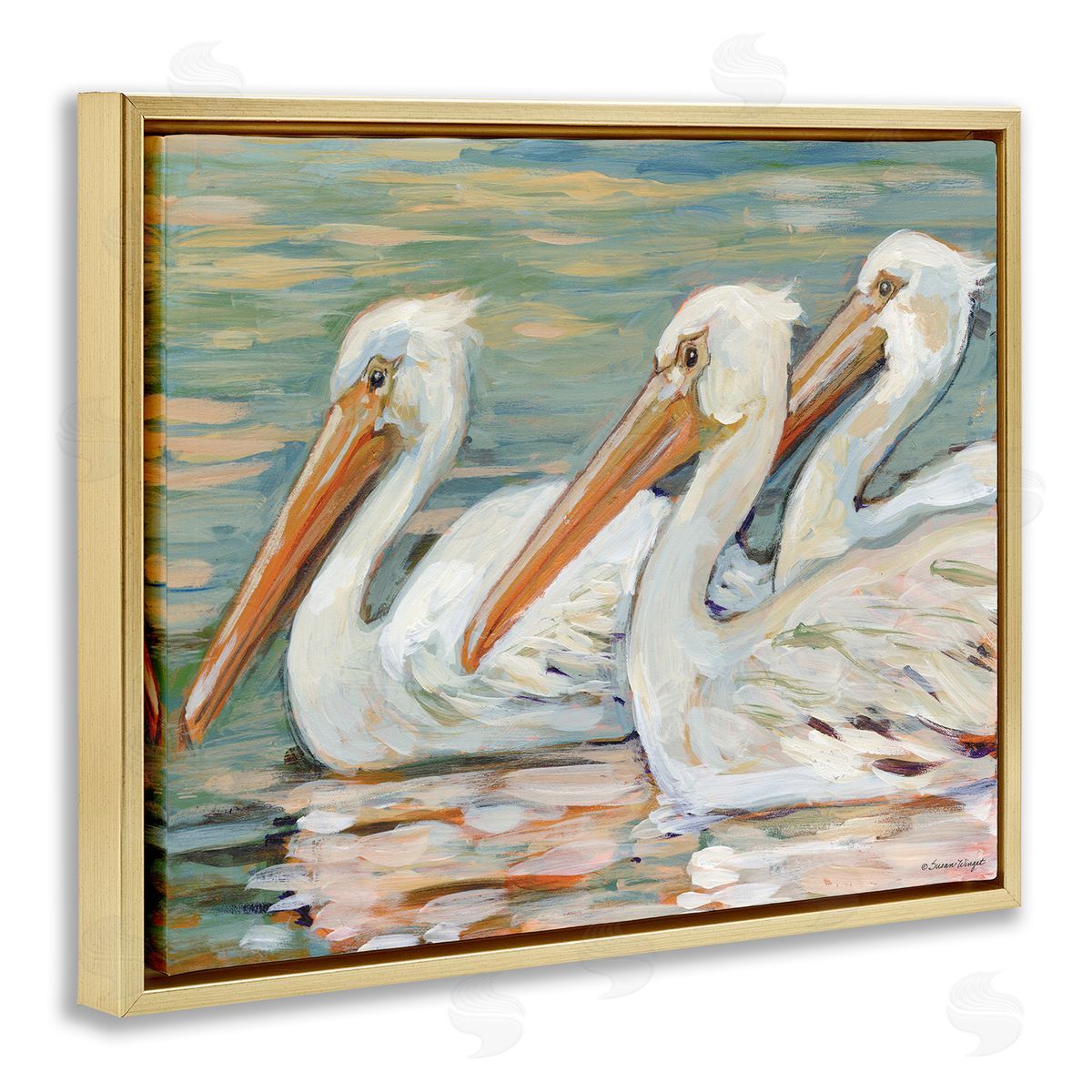 Susan Winget | Pelican Trio Pond Reflection