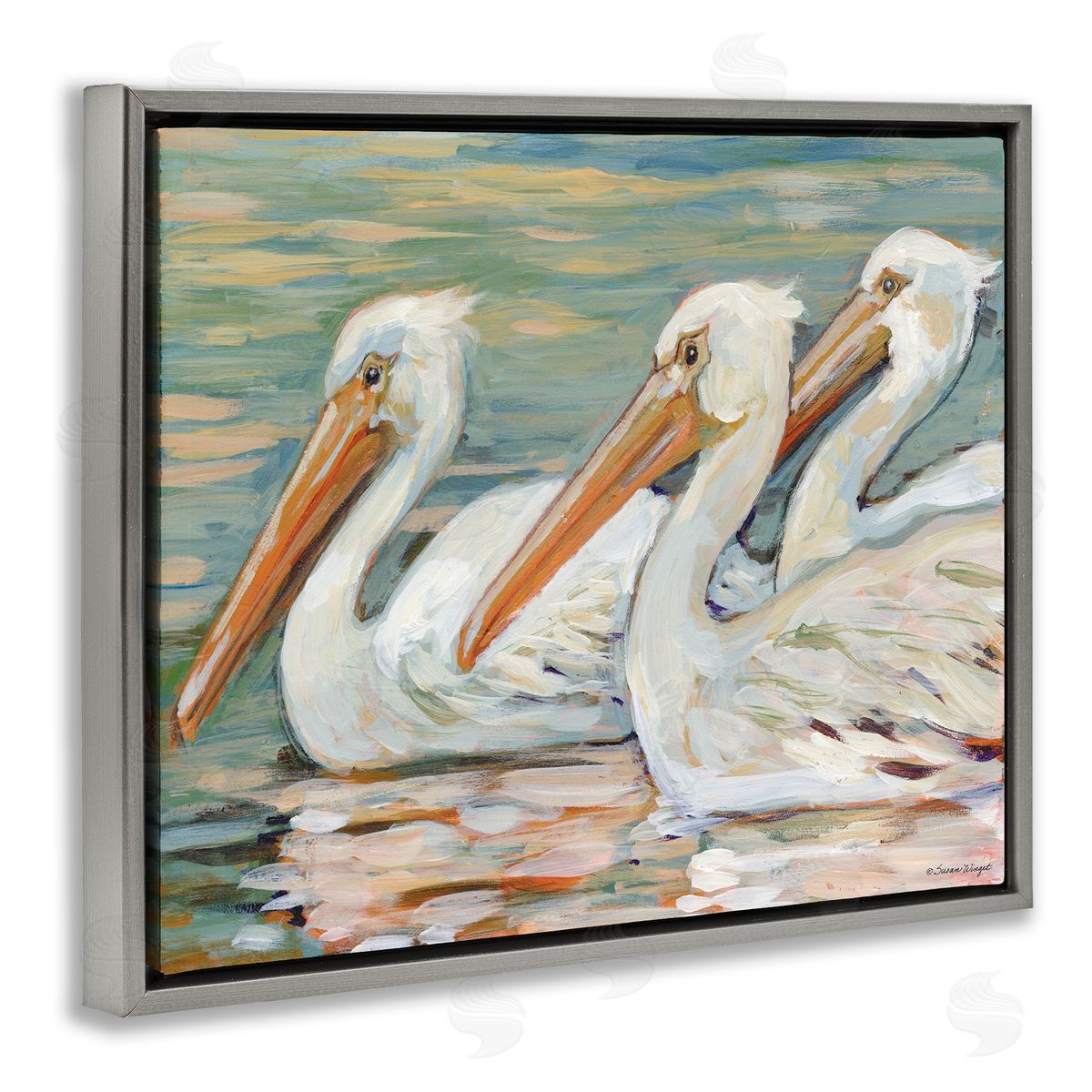 Susan Winget | Pelican Trio Pond Reflection