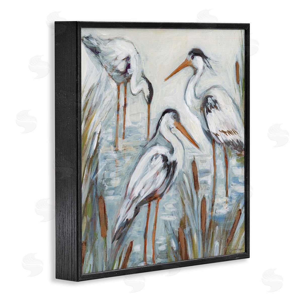 Susan Winget | Three Herons In Water
