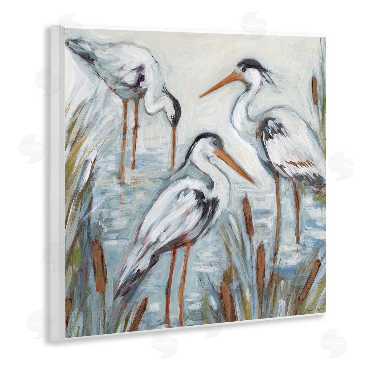 Susan Winget | Three Herons In Water