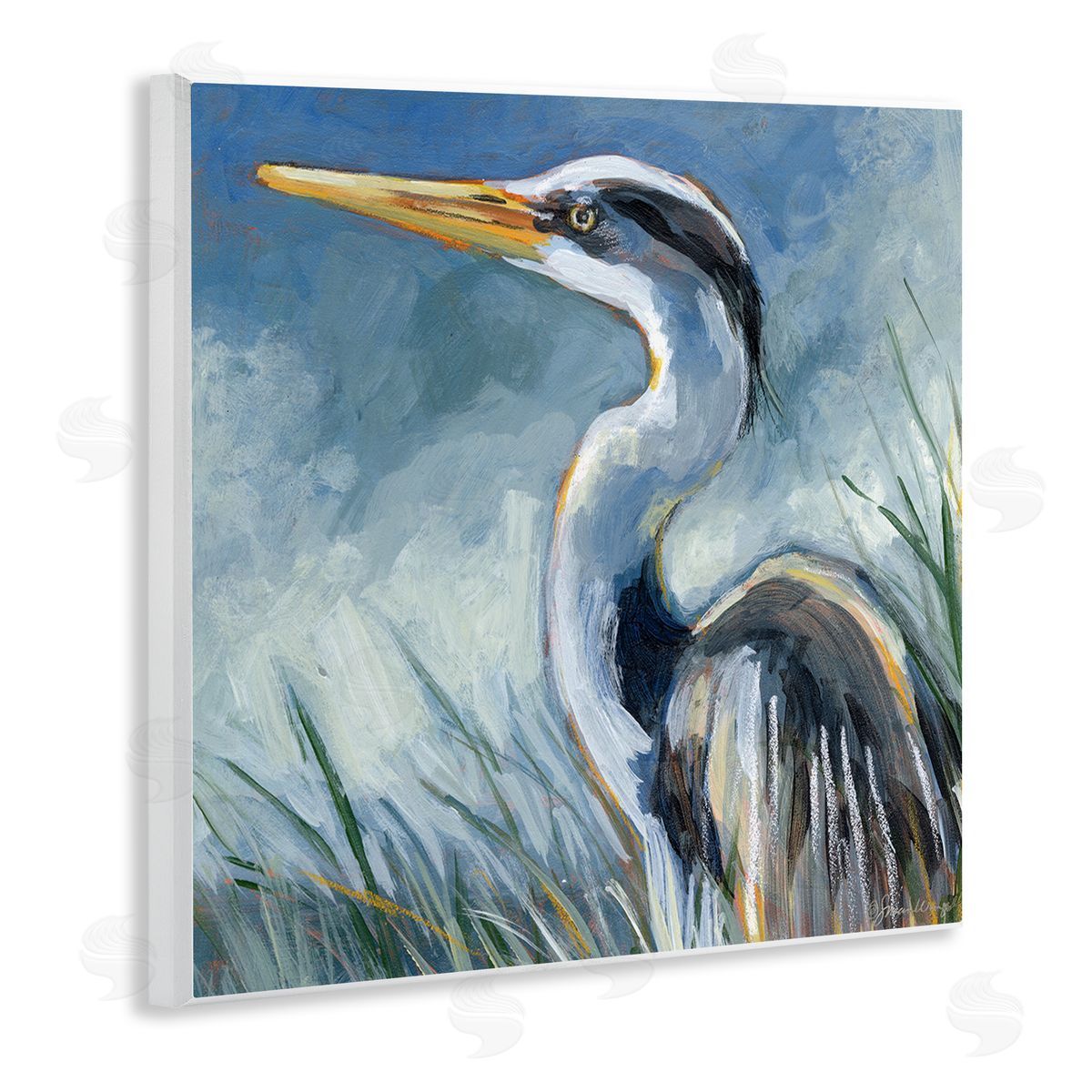 Susan Winget | Heron Gazing with Grasses
