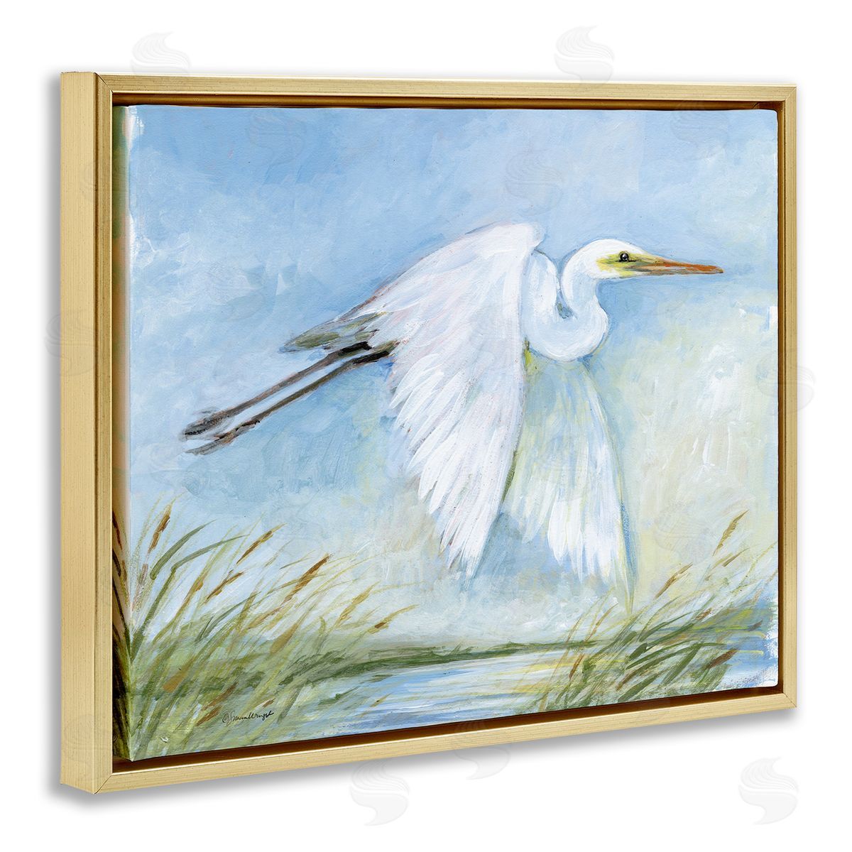 Susan Winget | White Egret Flying