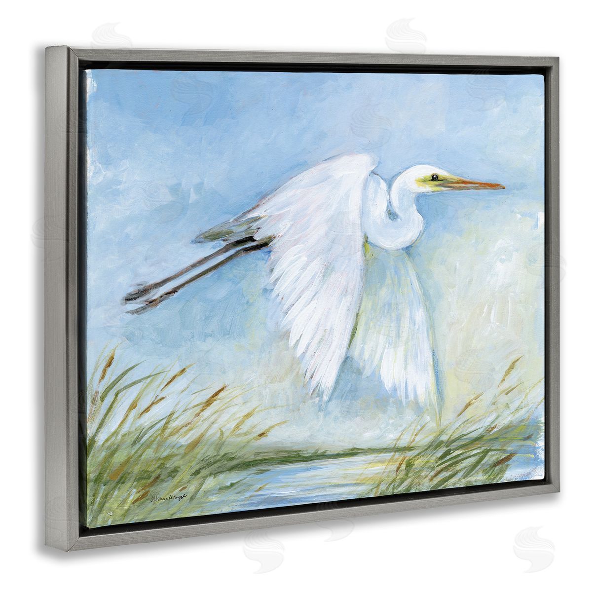 Susan Winget | White Egret Flying