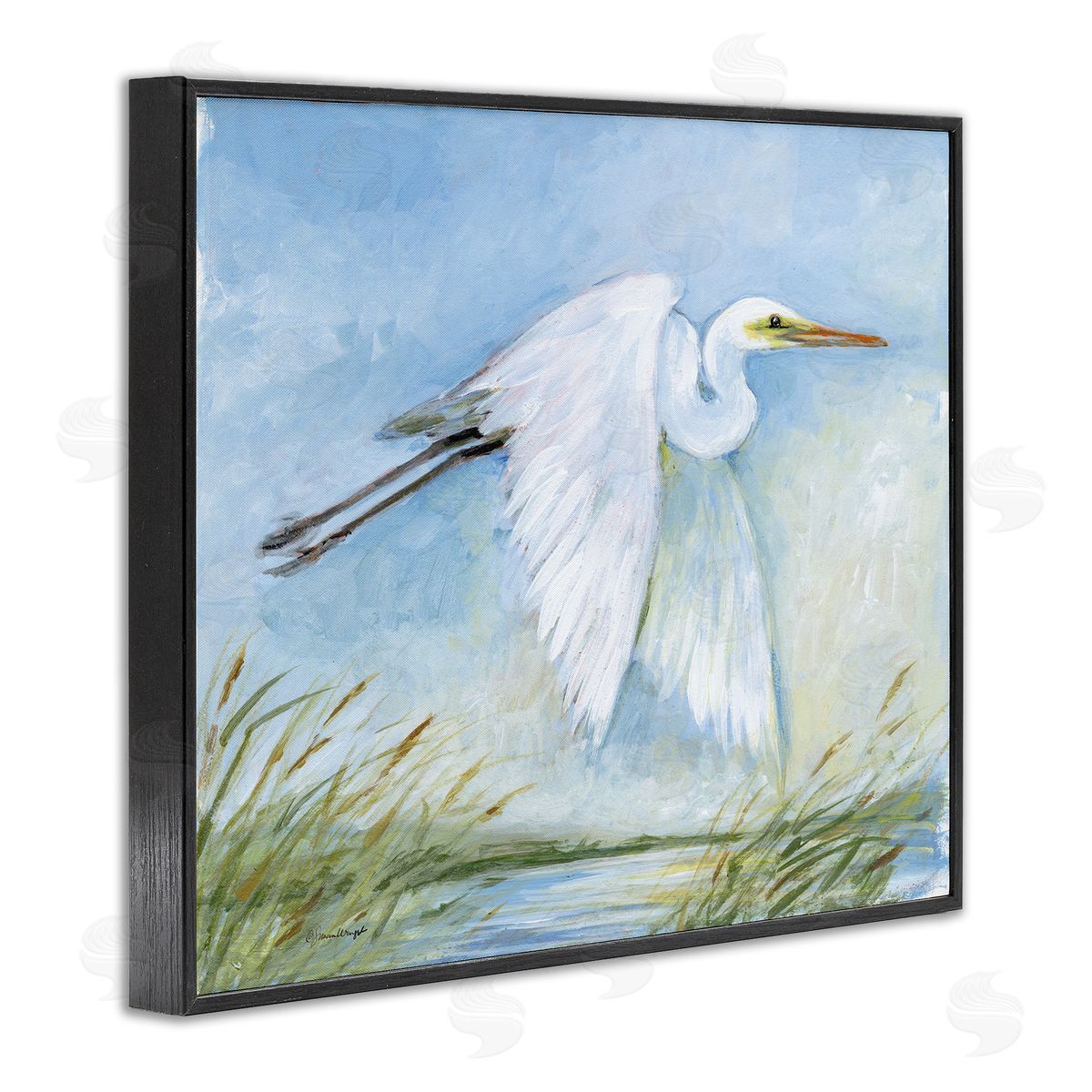 Susan Winget | White Egret Flying