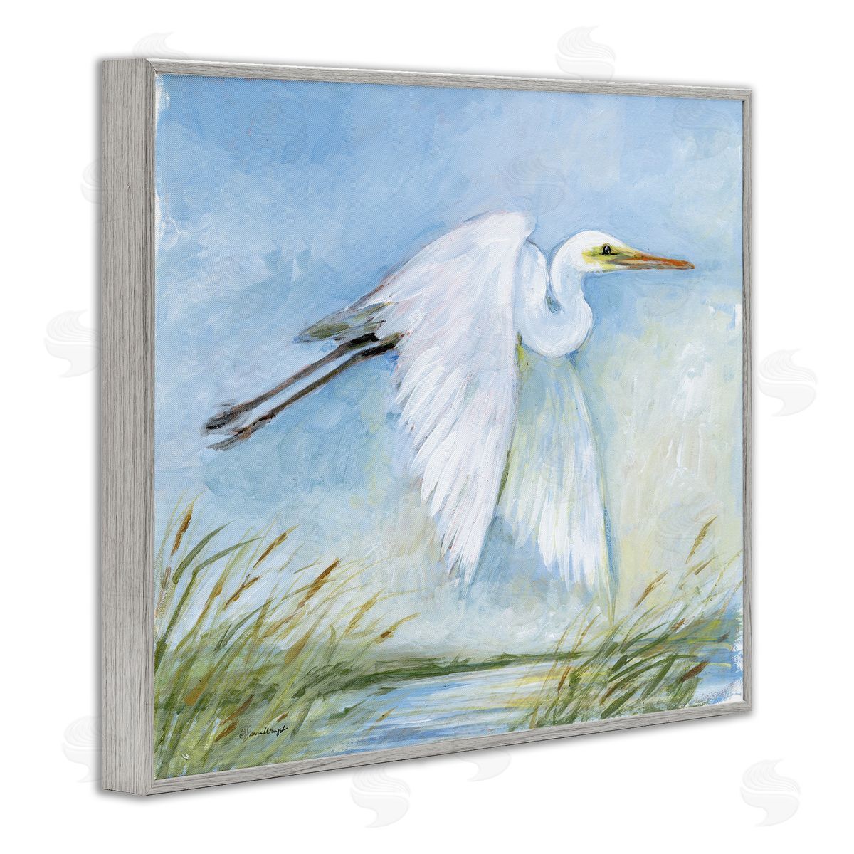 Susan Winget | White Egret Flying