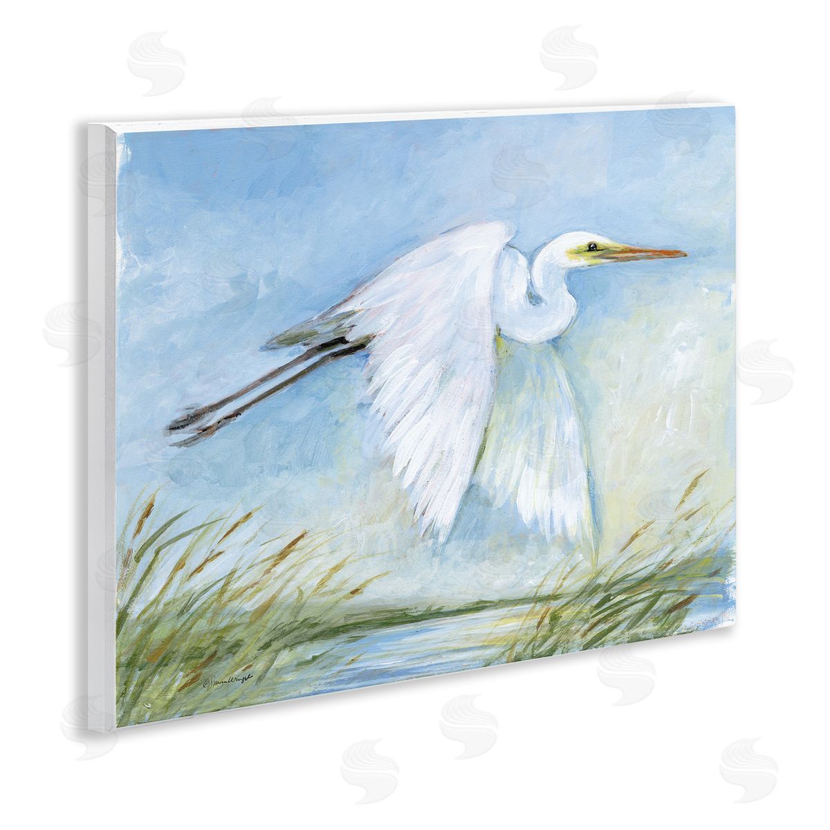 Susan Winget | White Egret Flying