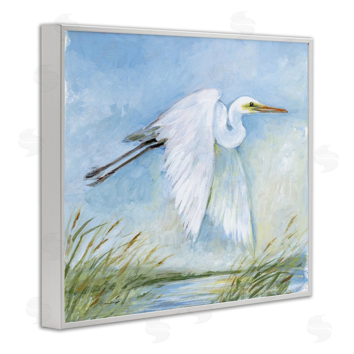 Susan Winget | White Egret Flying