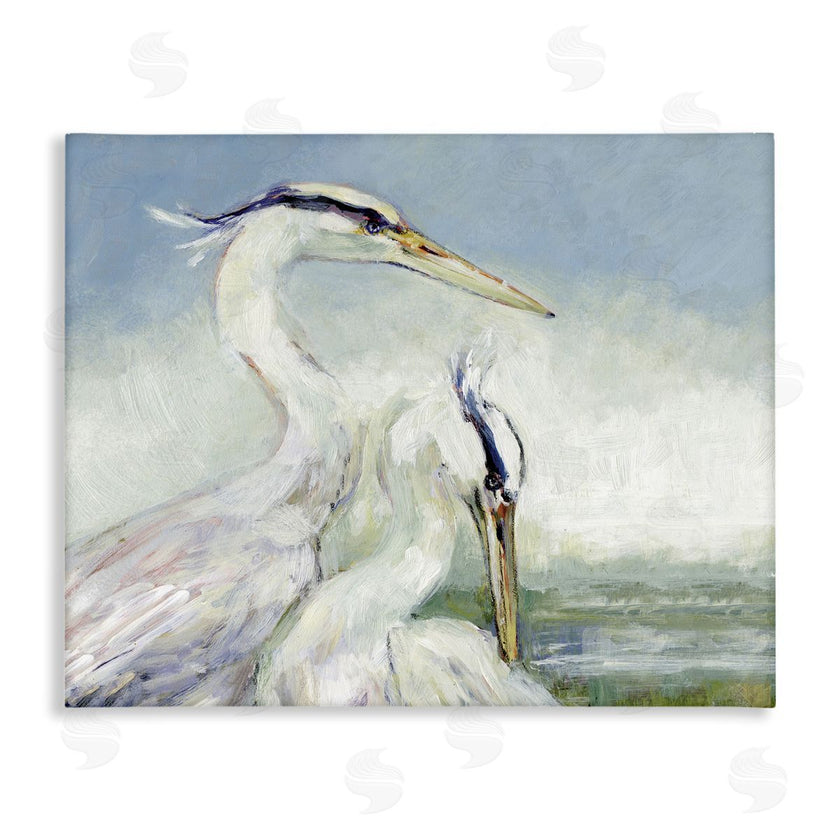 Susan Winget | Scenic Beach with Two Egrets
