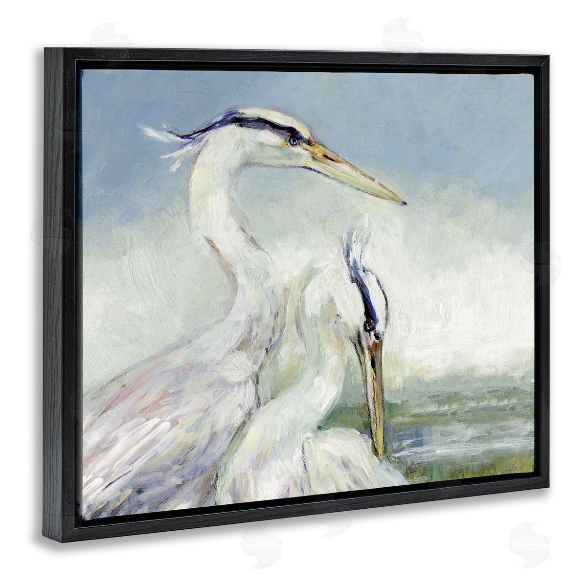 Susan Winget | Scenic Beach with Two Egrets