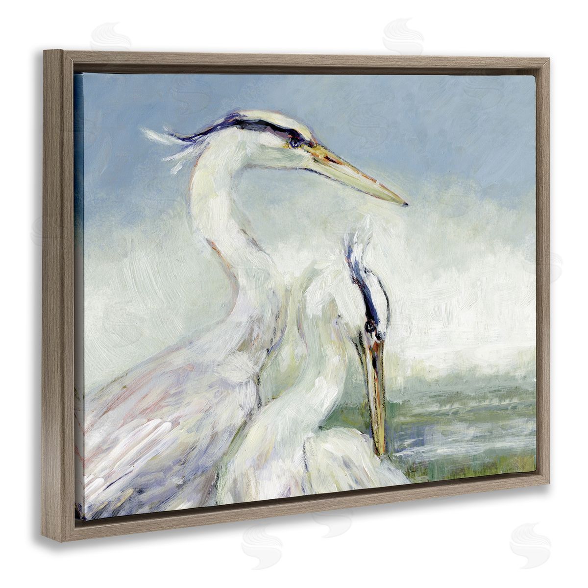 Susan Winget | Scenic Beach with Two Egrets