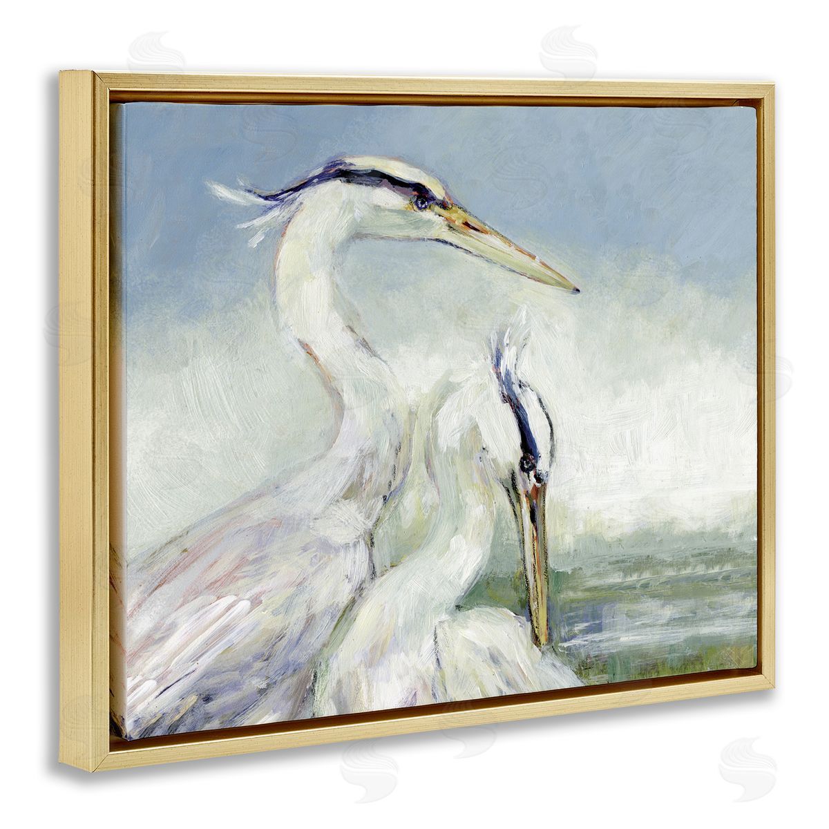 Susan Winget | Scenic Beach with Two Egrets