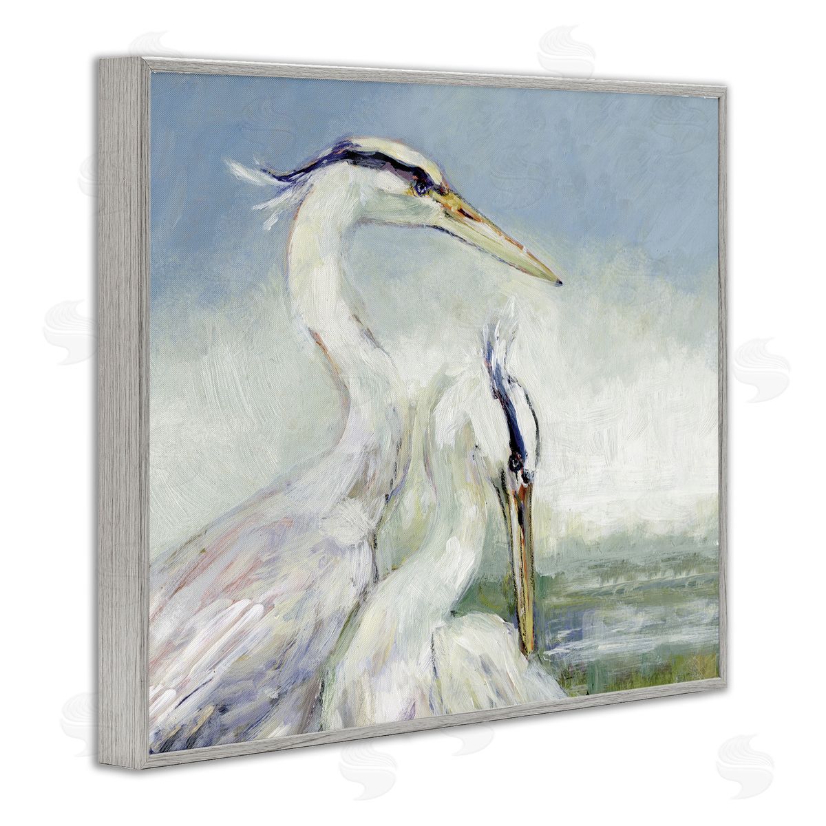 Susan Winget | Scenic Beach with Two Egrets