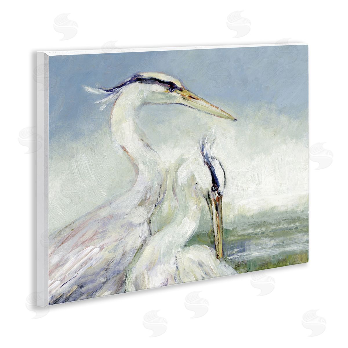 Susan Winget | Scenic Beach with Two Egrets