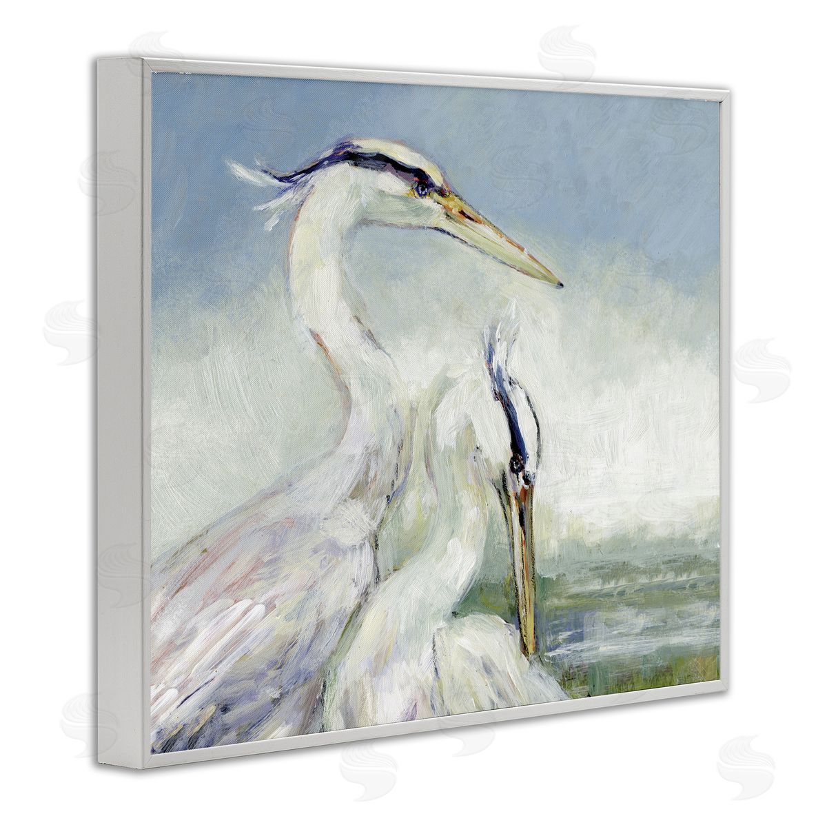 Susan Winget | Scenic Beach with Two Egrets