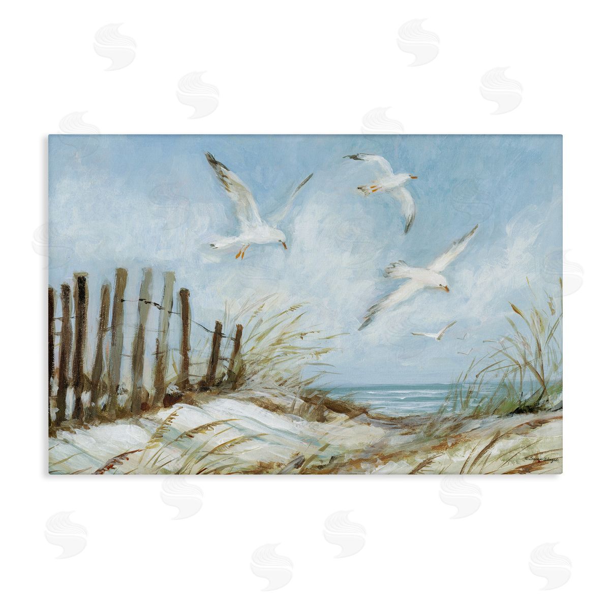 Susan Winget | Seagulls Over Beach Path