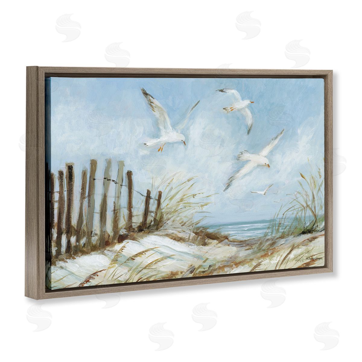 Susan Winget | Seagulls Over Beach Path