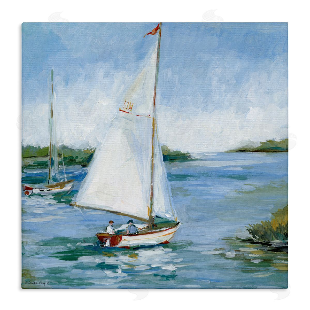 Susan Winget | Two Men on Sailboat