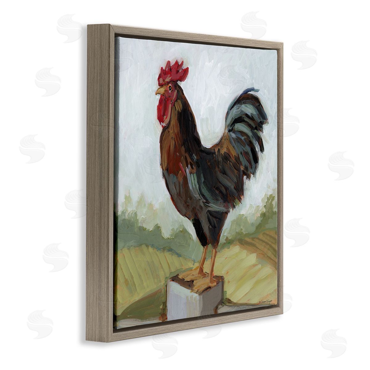 Susan Winget | Rooster Perched On Fence