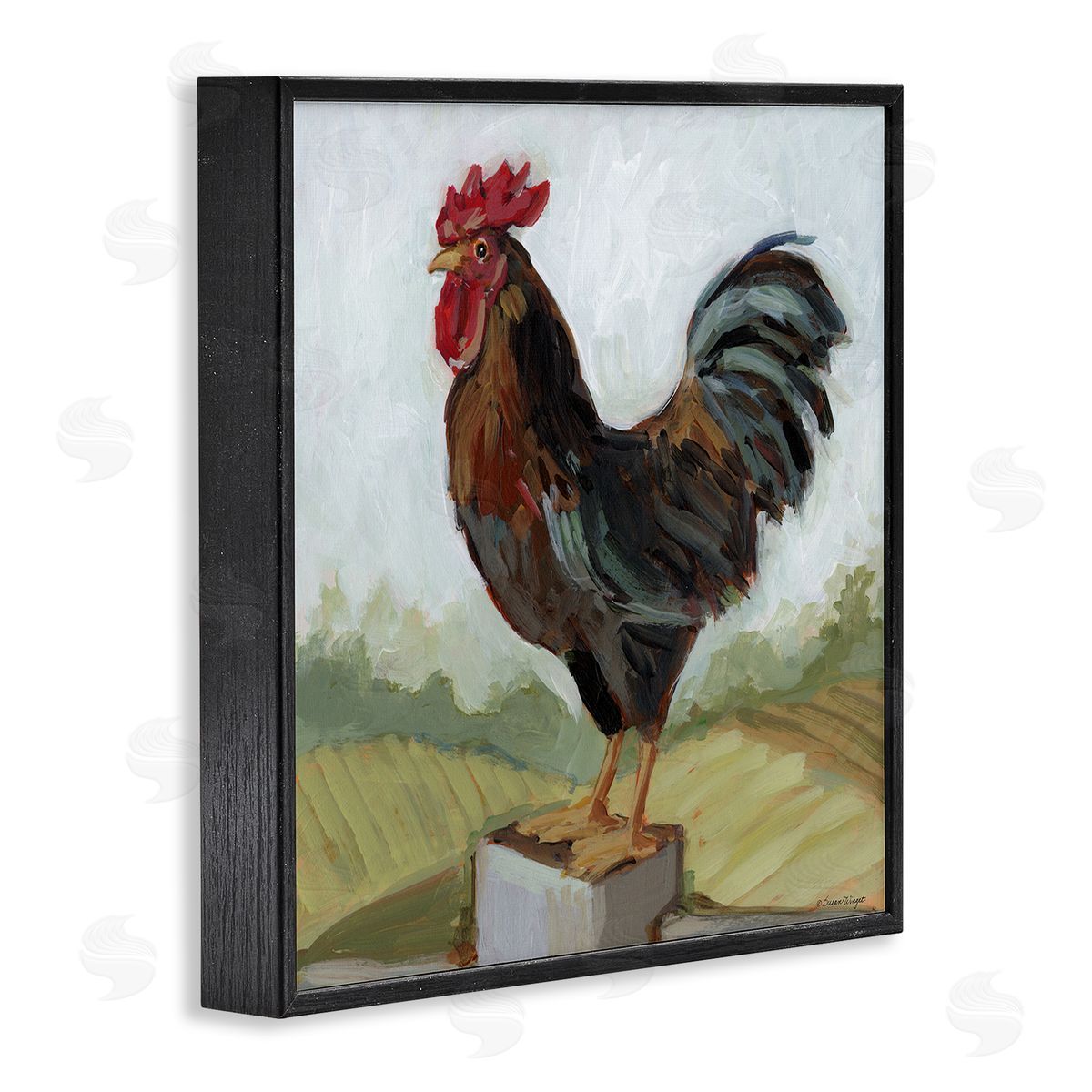 Susan Winget | Rooster Perched On Fence