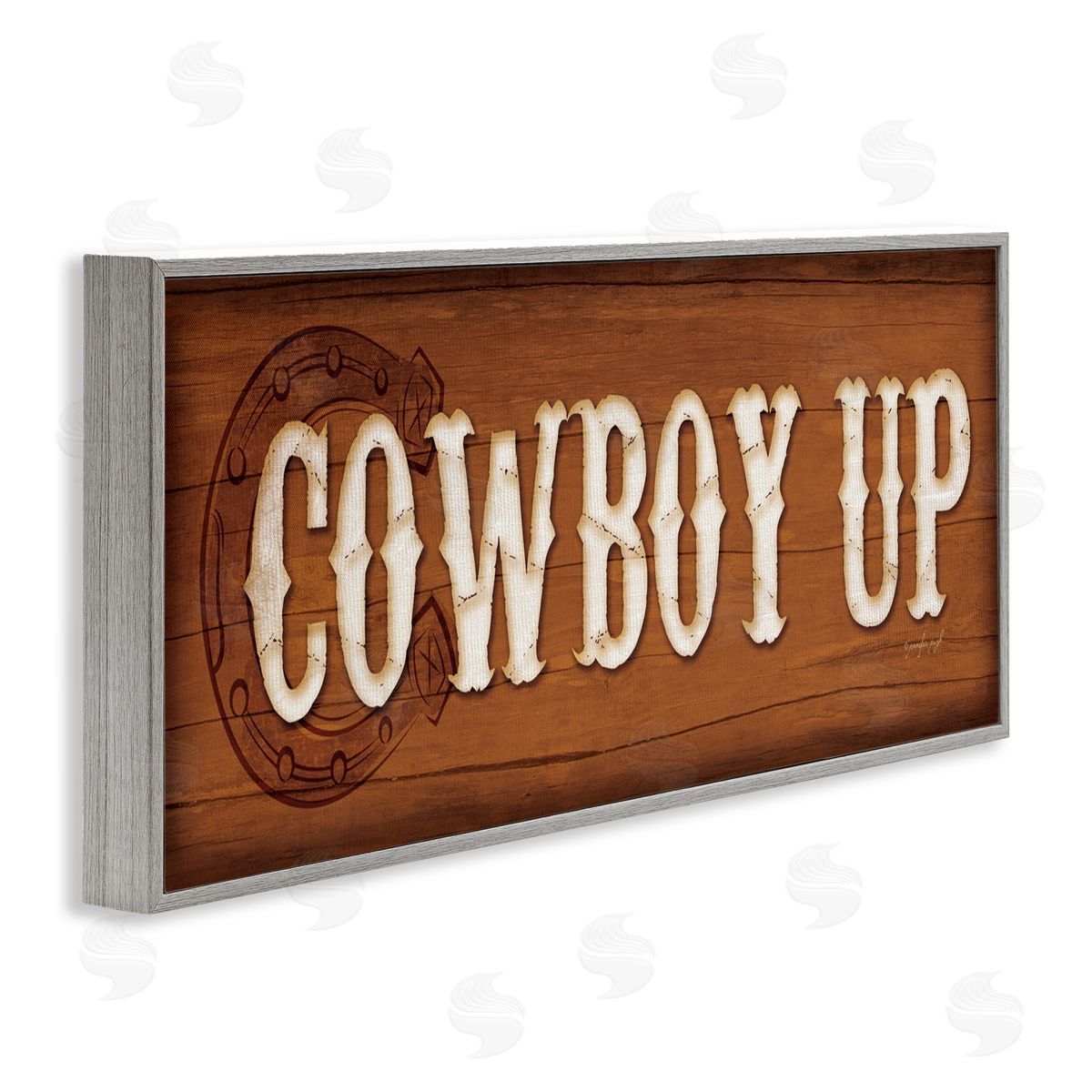 Jennifer Pugh Cowboy Up Ranch Life Canvas Wall Art Print