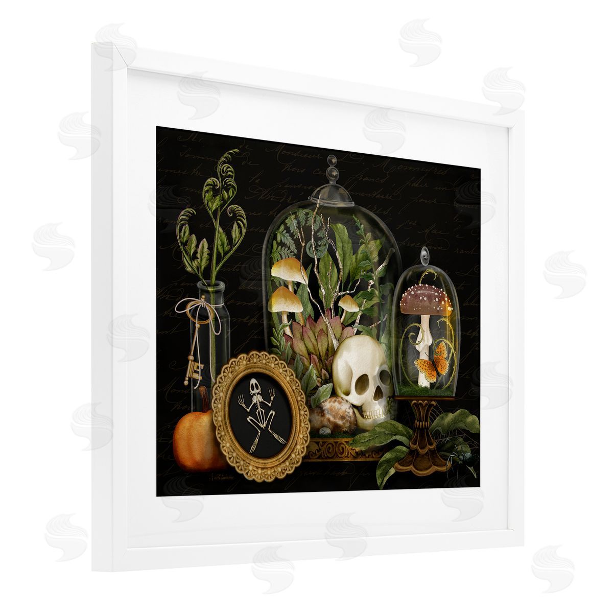 Nicole Tamarin Dark Academia Terrarium Motif Canvas Wall Art Print