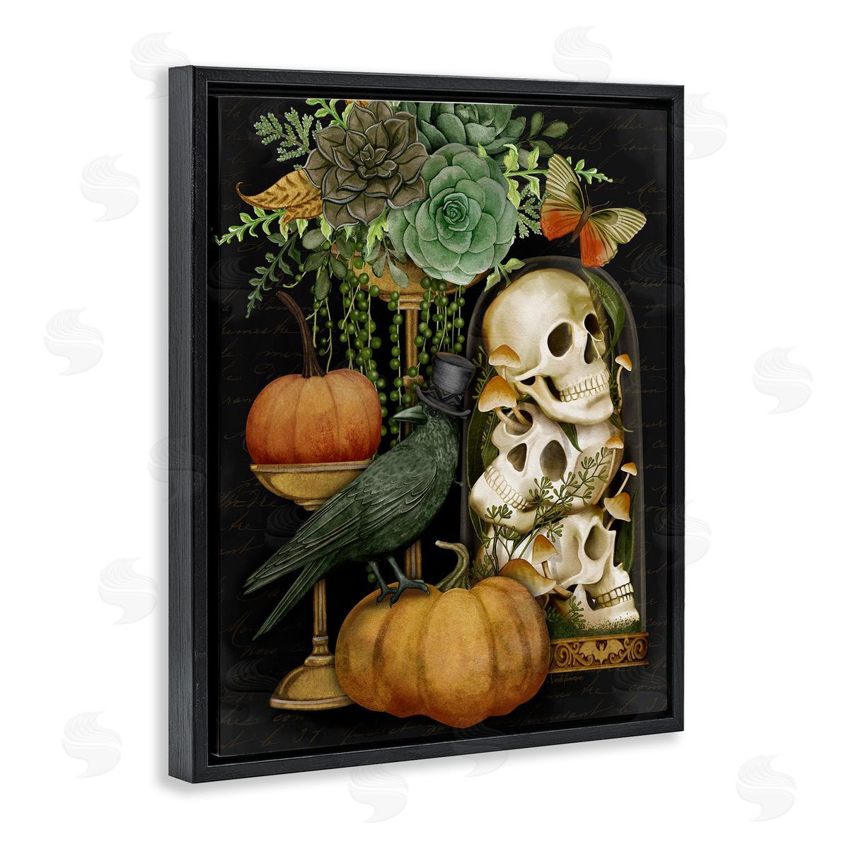 Nicole Tamarin Dark Academia Motif Canvas Wall Art Print