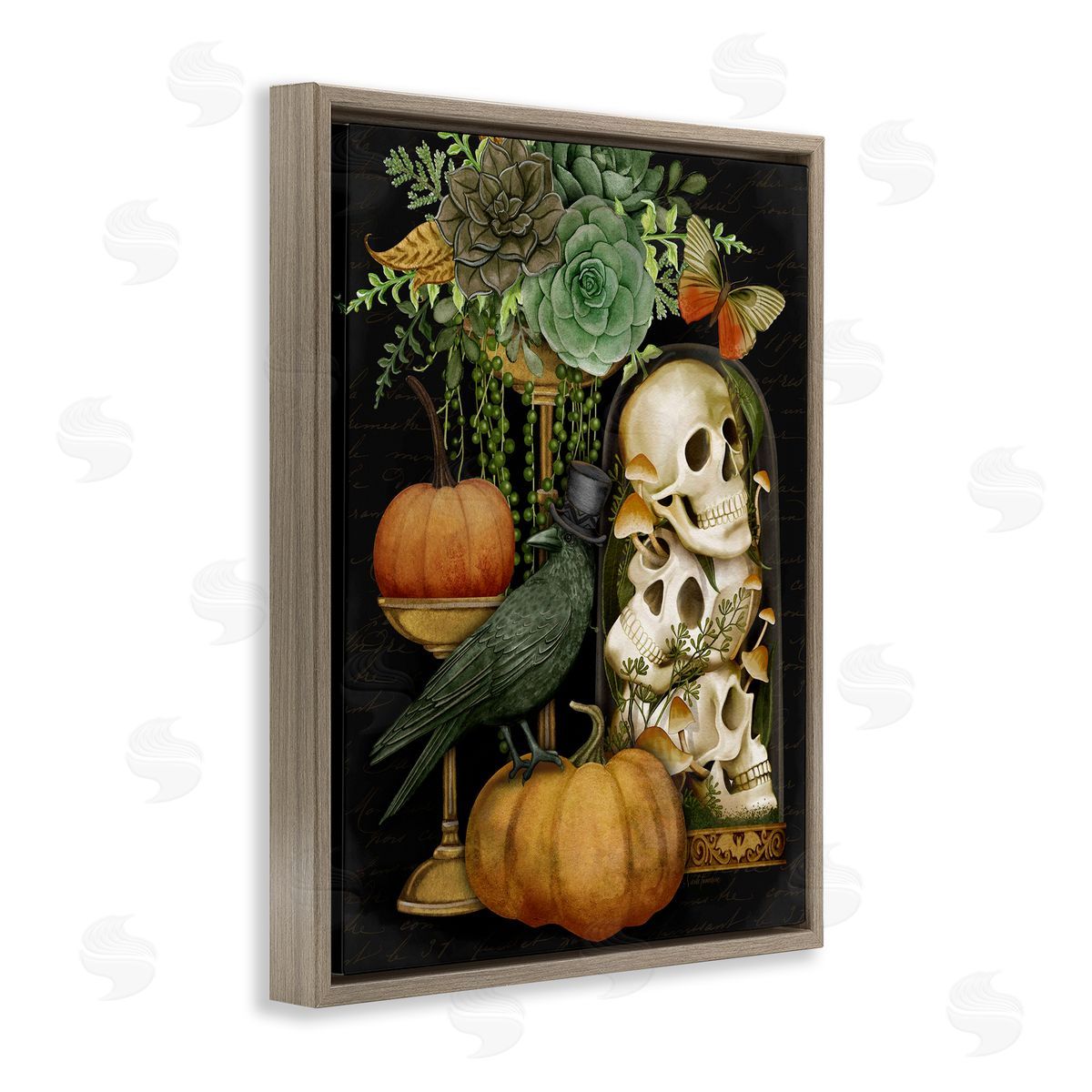 Nicole Tamarin Dark Academia Motif Canvas Wall Art Print