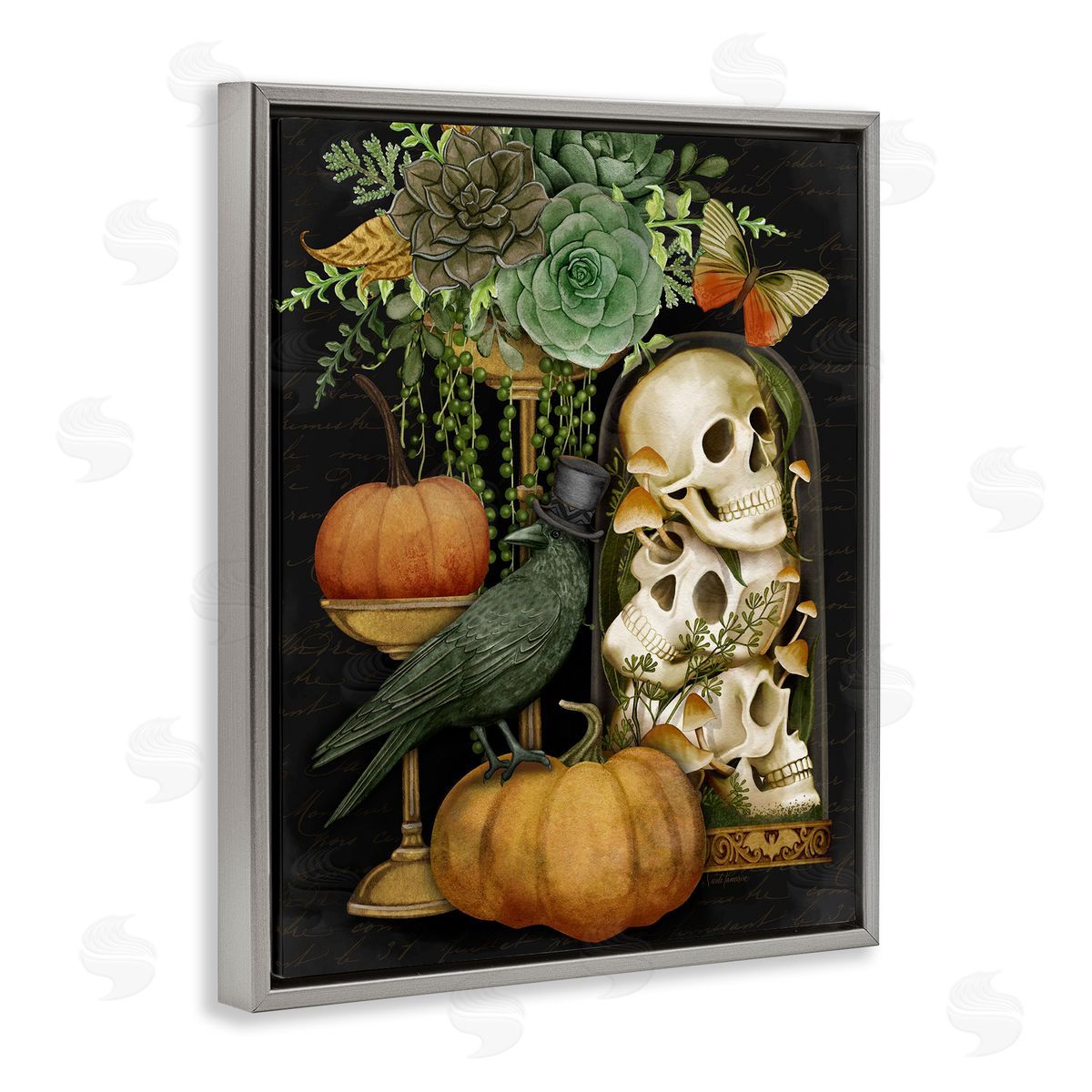 Nicole Tamarin Dark Academia Motif Canvas Wall Art Print