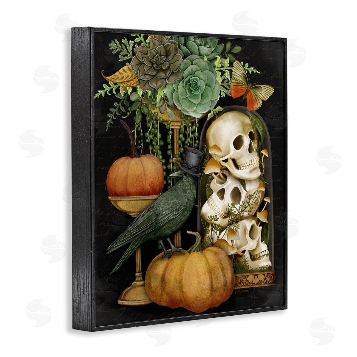 Nicole Tamarin Dark Academia Motif Canvas Wall Art Print