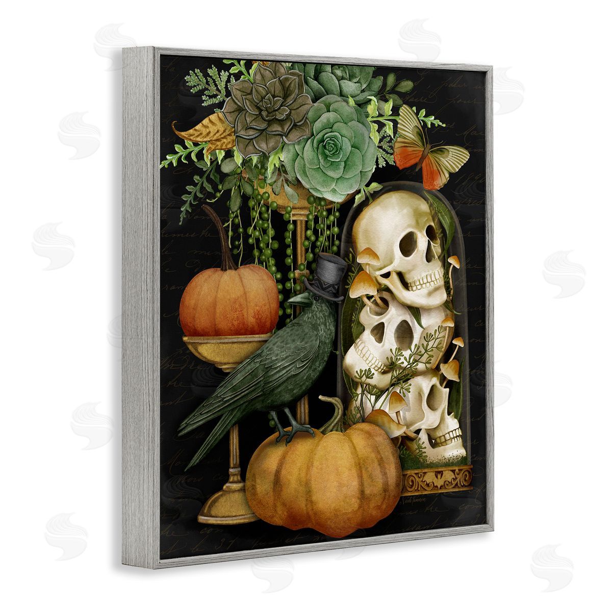 Nicole Tamarin Dark Academia Motif Canvas Wall Art Print