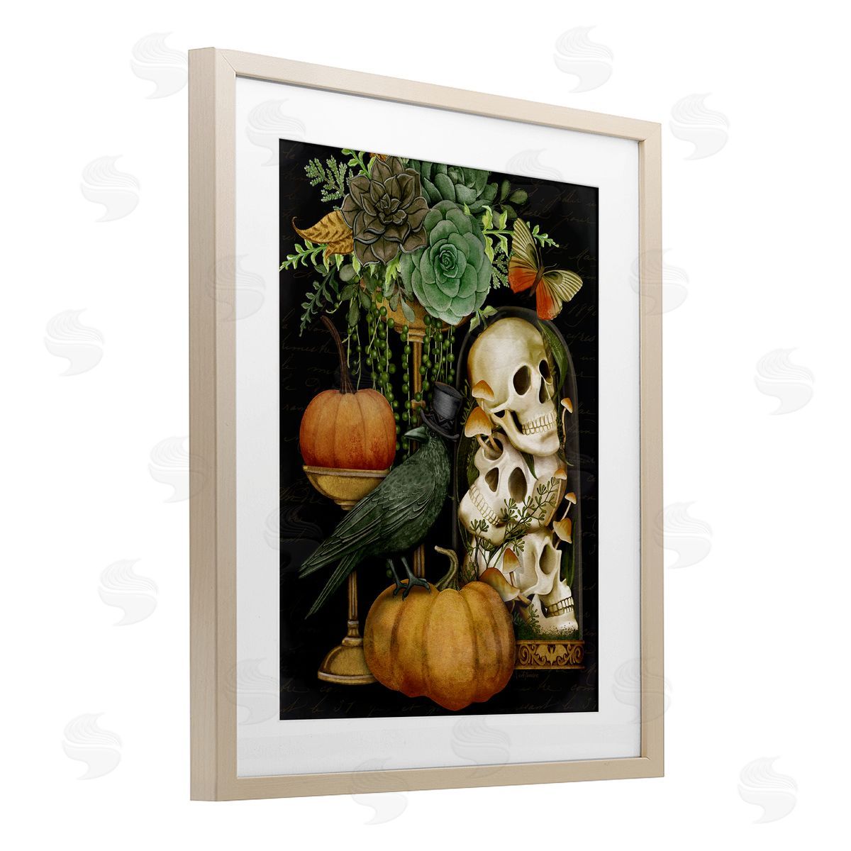Nicole Tamarin Dark Academia Motif Canvas Wall Art Print