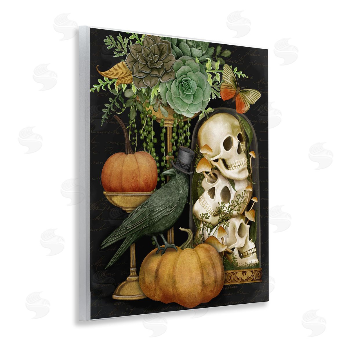 Nicole Tamarin Dark Academia Motif Canvas Wall Art Print