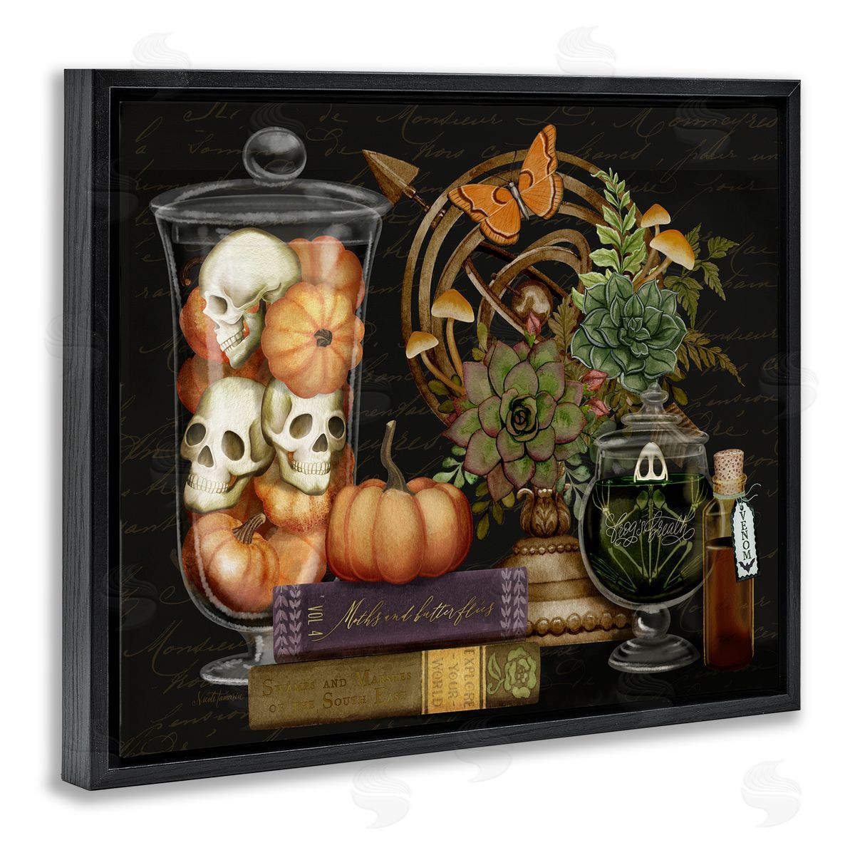 Nicole Tamarin Autumnal Dark Academia Canvas Wall Art Print