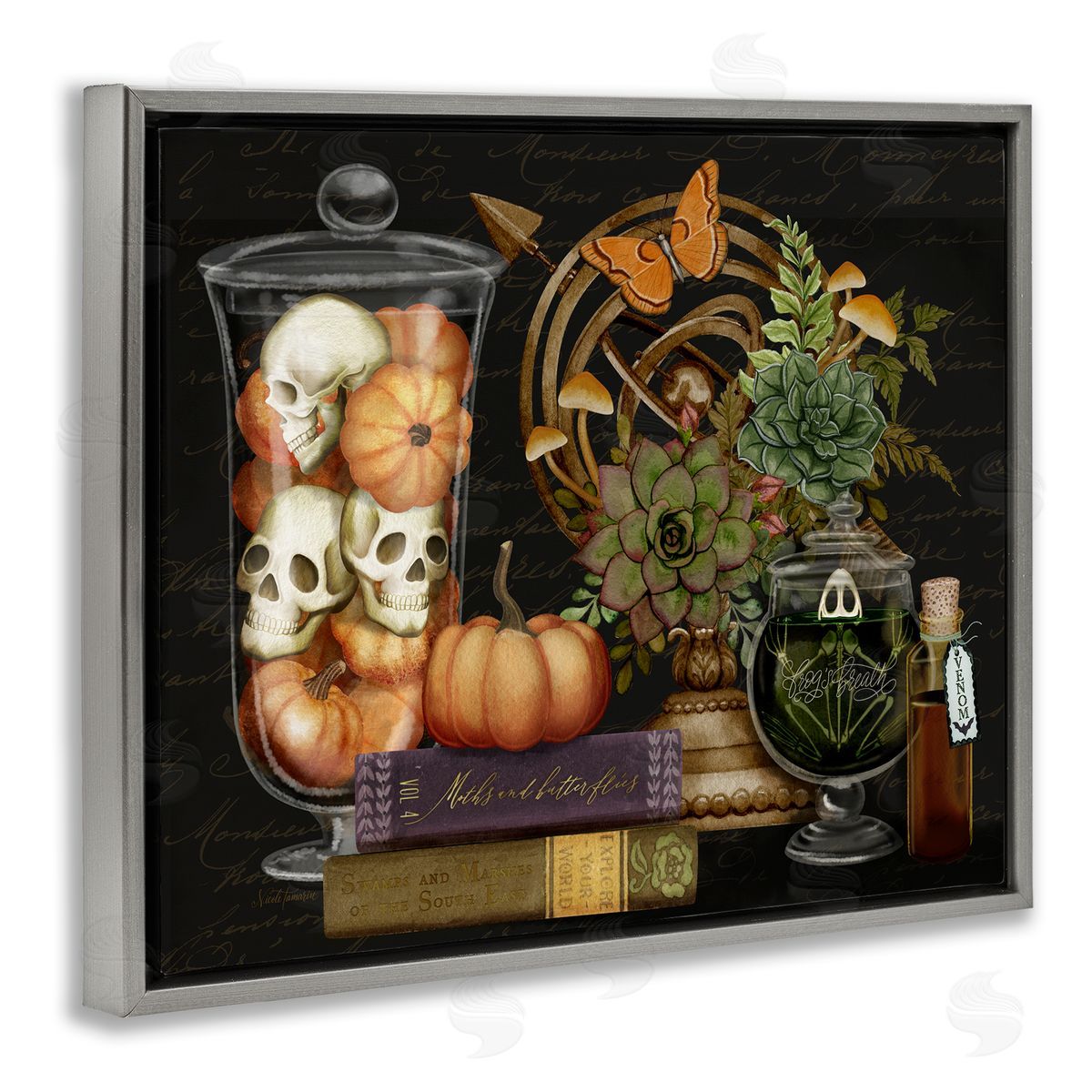 Nicole Tamarin Autumnal Dark Academia Canvas Wall Art Print