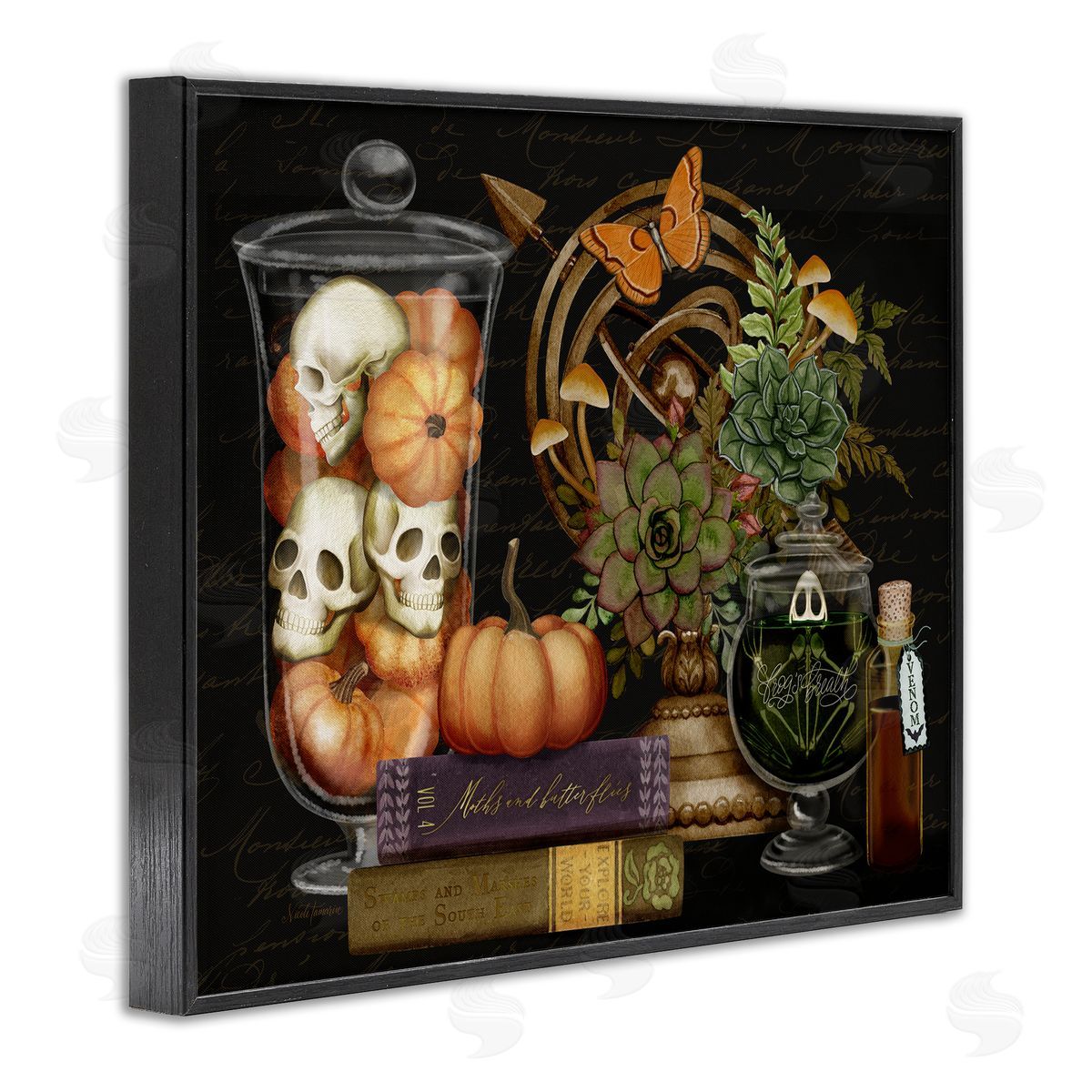Nicole Tamarin Autumnal Dark Academia Canvas Wall Art Print