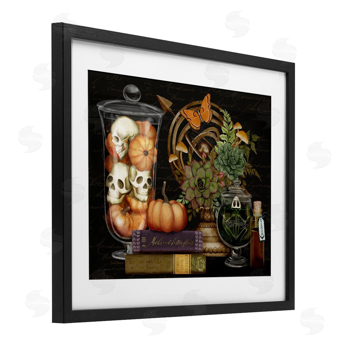 Nicole Tamarin Autumnal Dark Academia Canvas Wall Art Print