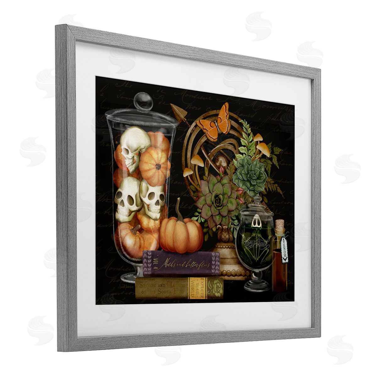 Nicole Tamarin Autumnal Dark Academia Canvas Wall Art Print