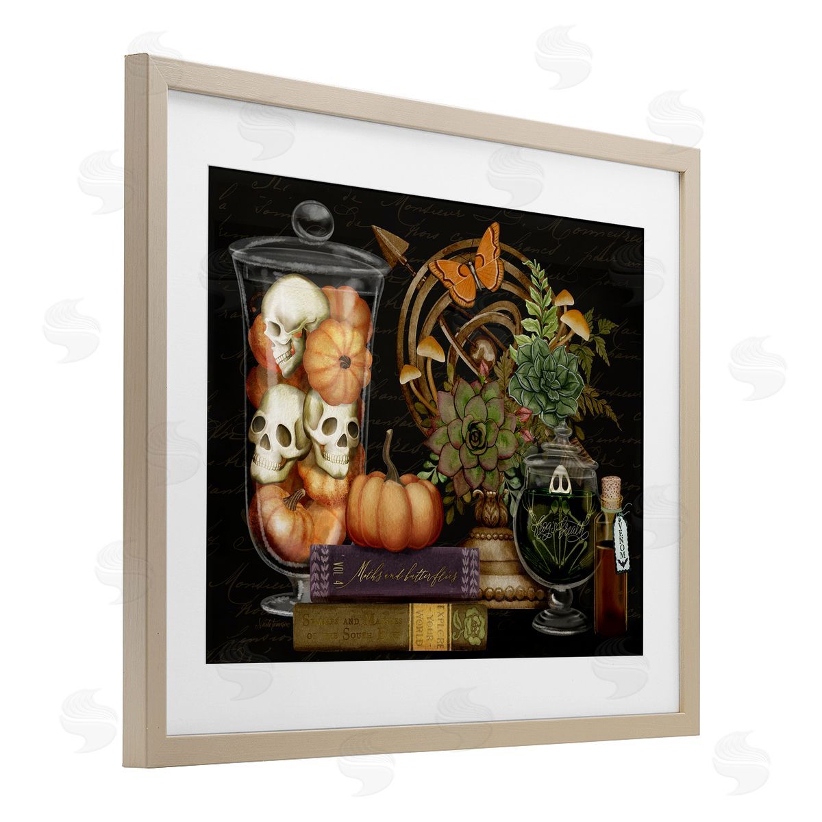 Nicole Tamarin Autumnal Dark Academia Canvas Wall Art Print