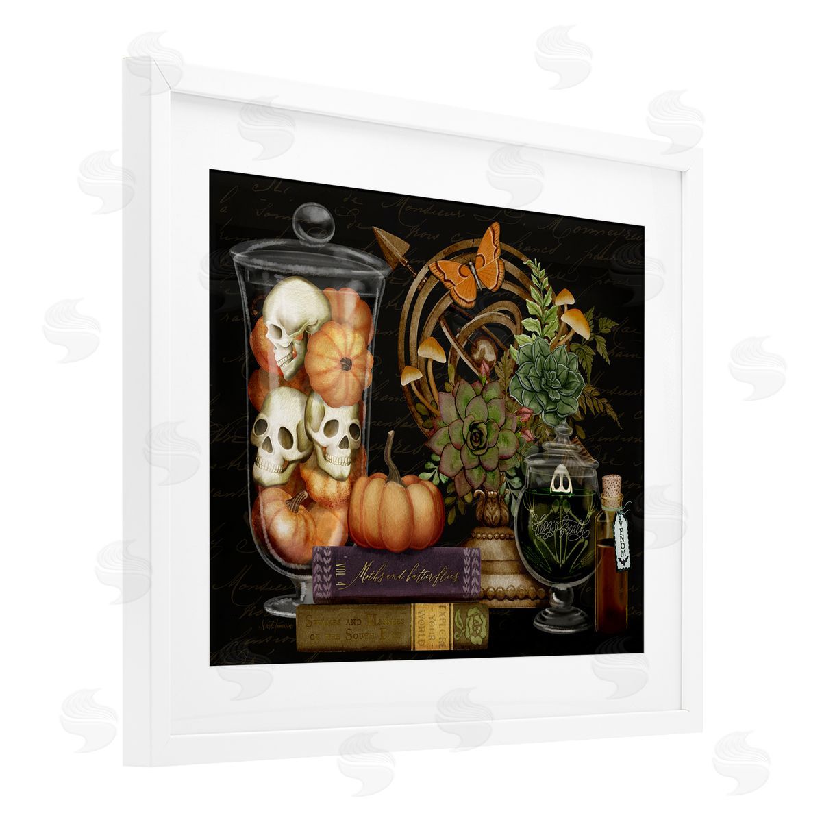 Nicole Tamarin Autumnal Dark Academia Canvas Wall Art Print