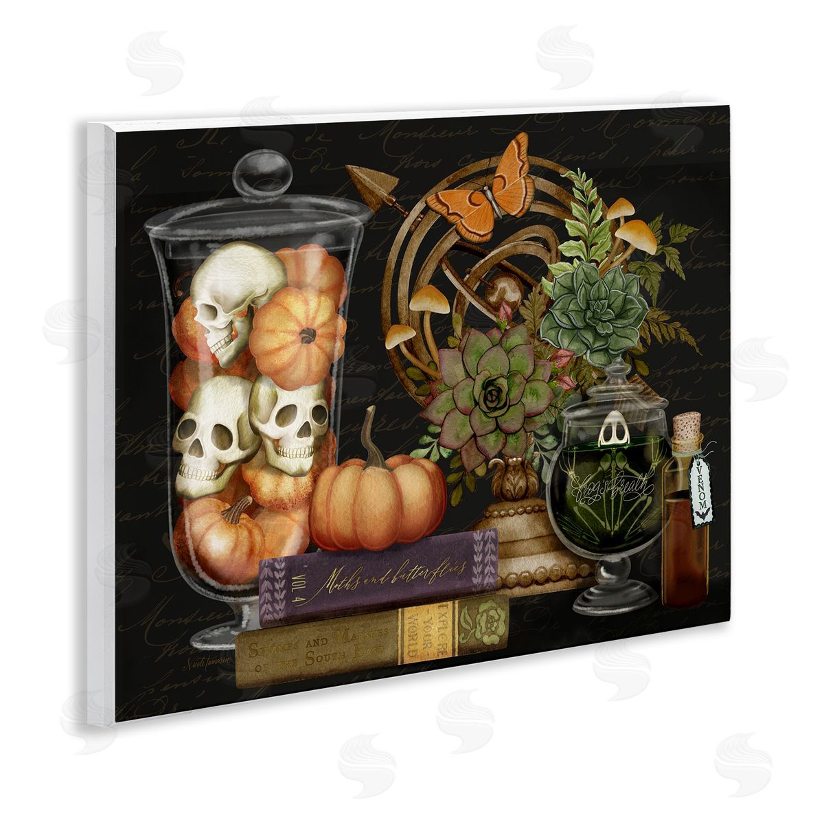 Nicole Tamarin Autumnal Dark Academia Canvas Wall Art Print