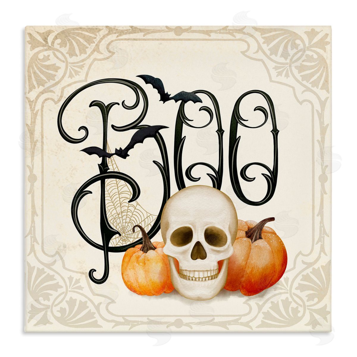 Nicole Tamarin Something Wicked Boo Canvas Wall Art Print
