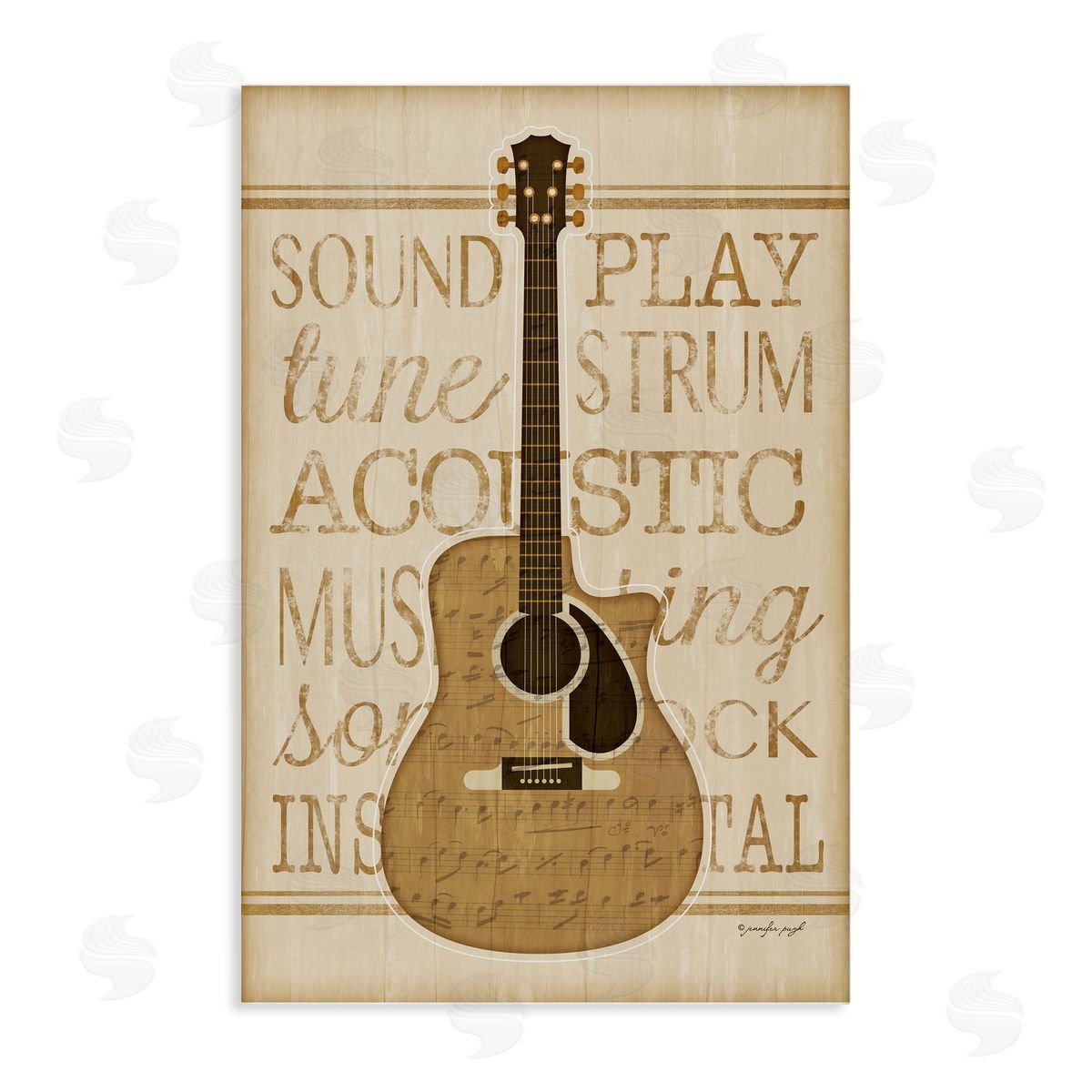 Jennifer Pugh | Garage Band Guitar Motif
