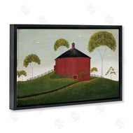 Warren Kimble | Round Red Barn in Pasture